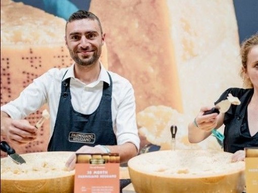 Chefs presenting cheese at Good Food Show Summer