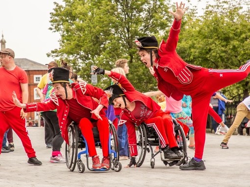 Street performers at Norfolk & Norwich Festival