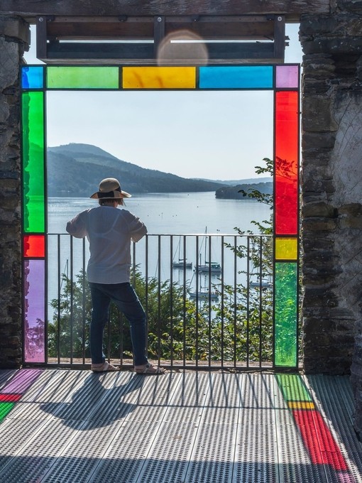Claife viewing station on the western shore of Lake Windermere.