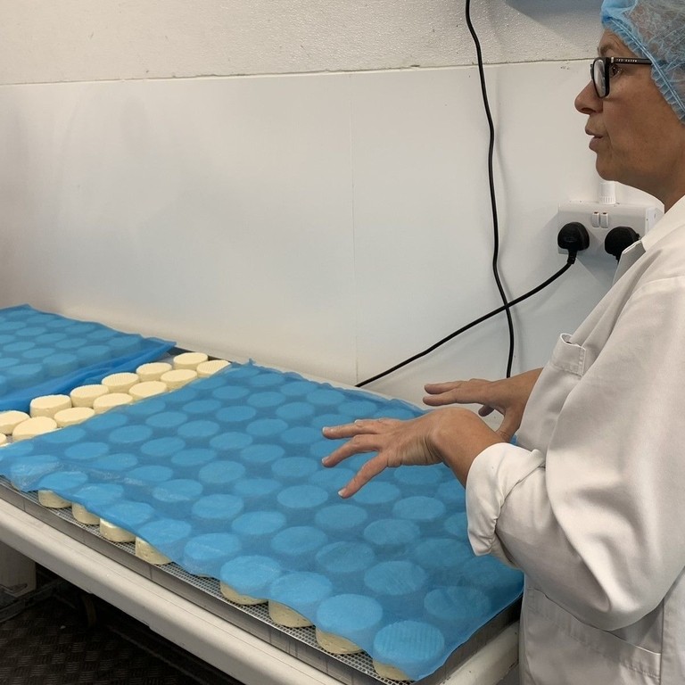 A tour of Teesdale Cheesemakers, looking at the creation of local cheeses