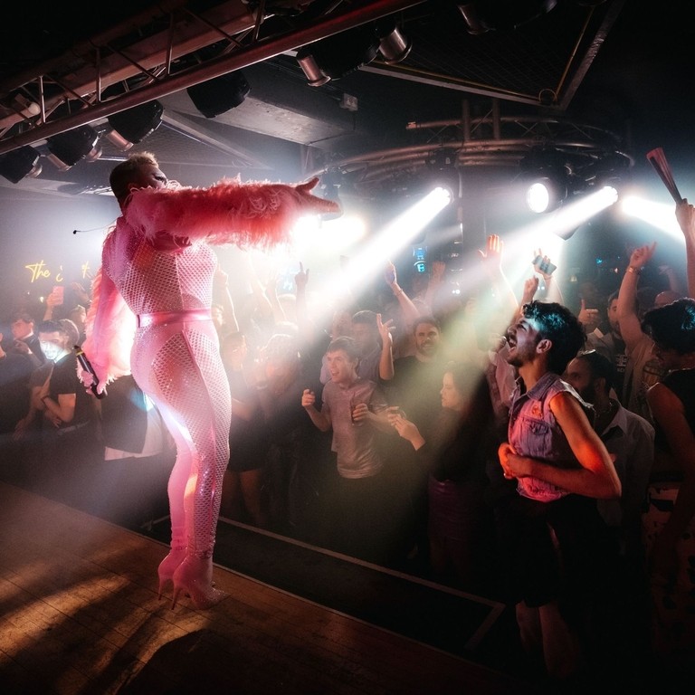 A performer on stage at Manchester's Cruz 101 club